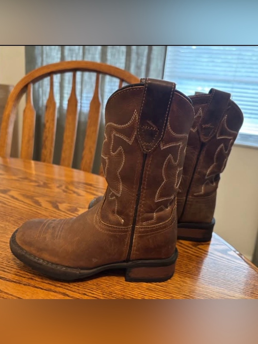 Roper Brown Kids Western Pull-On Boots